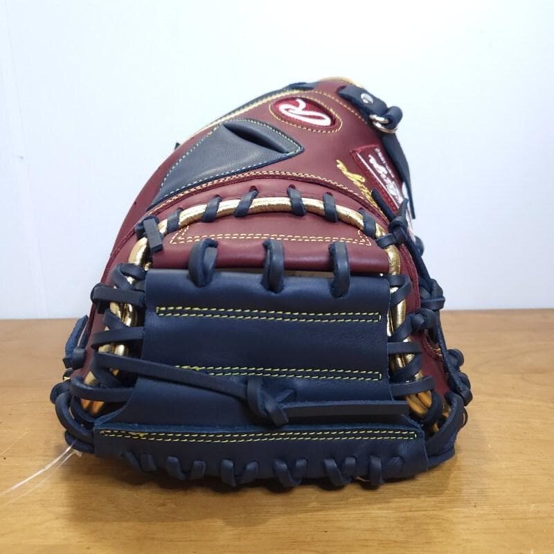 ローリングス HT ゴールド レアな左投用 キャッチャーミット 軟式グローブ