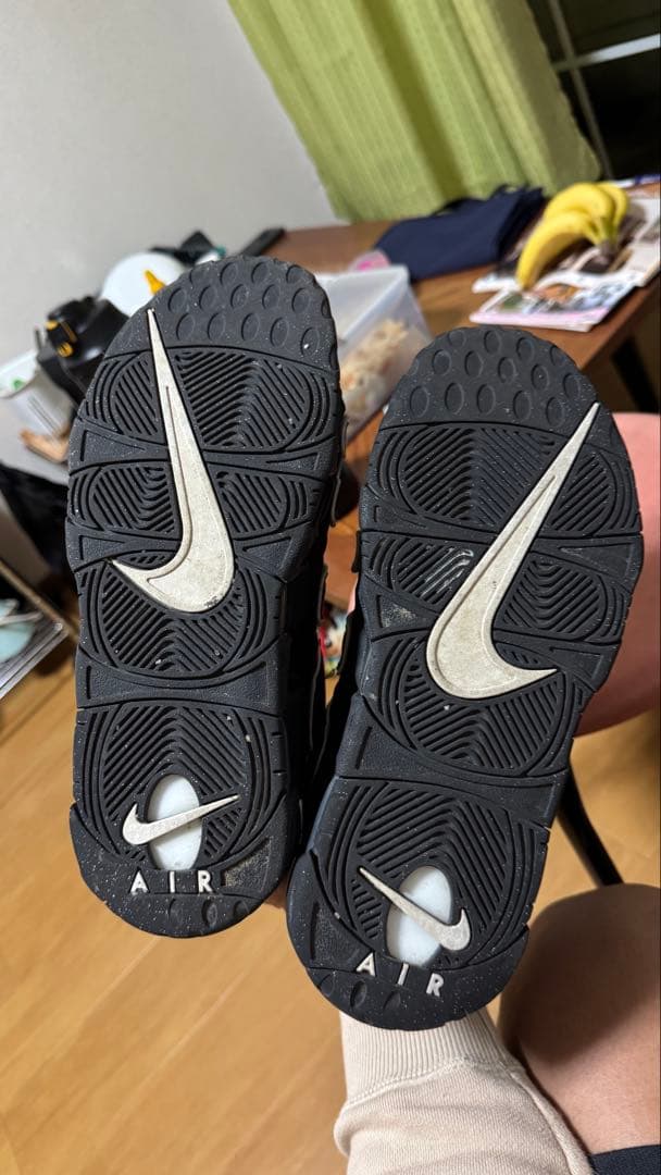 Nike Air More Uptempo ブラック/ホワイト27cm