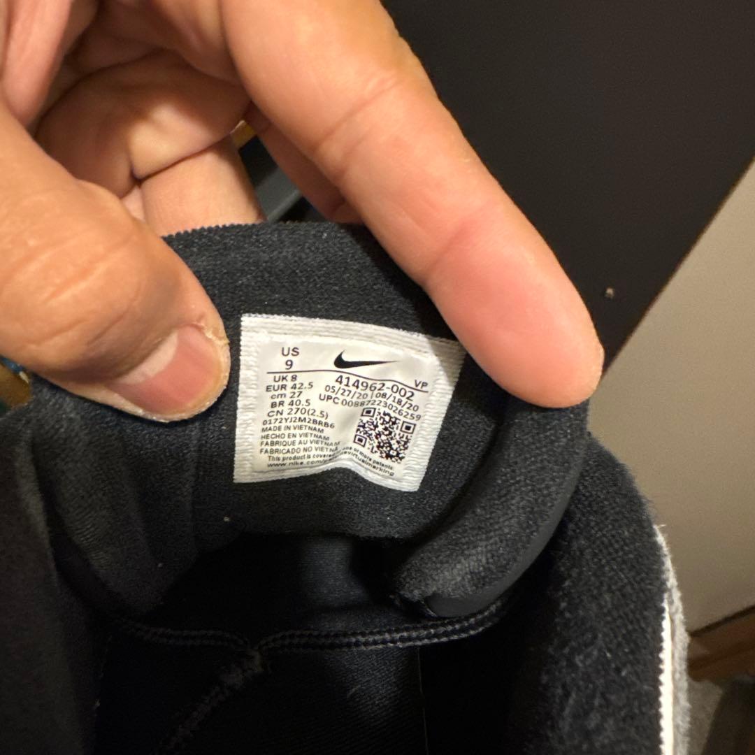 Nike Air More Uptempo ブラック/ホワイト27cm