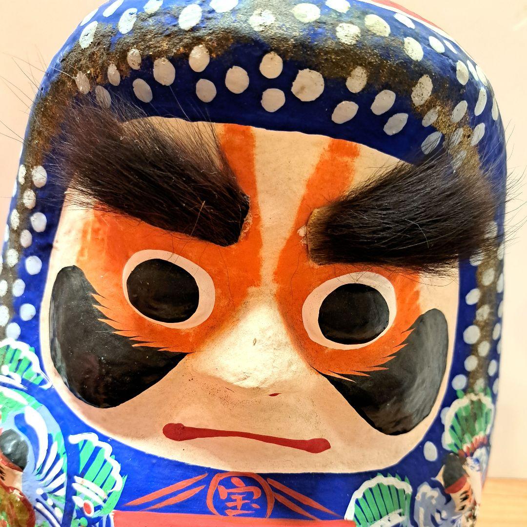 松川だるま　尺　特大　達磨　伝統工芸　工芸品　置物　縁起物　土人形　仙台　宮城県