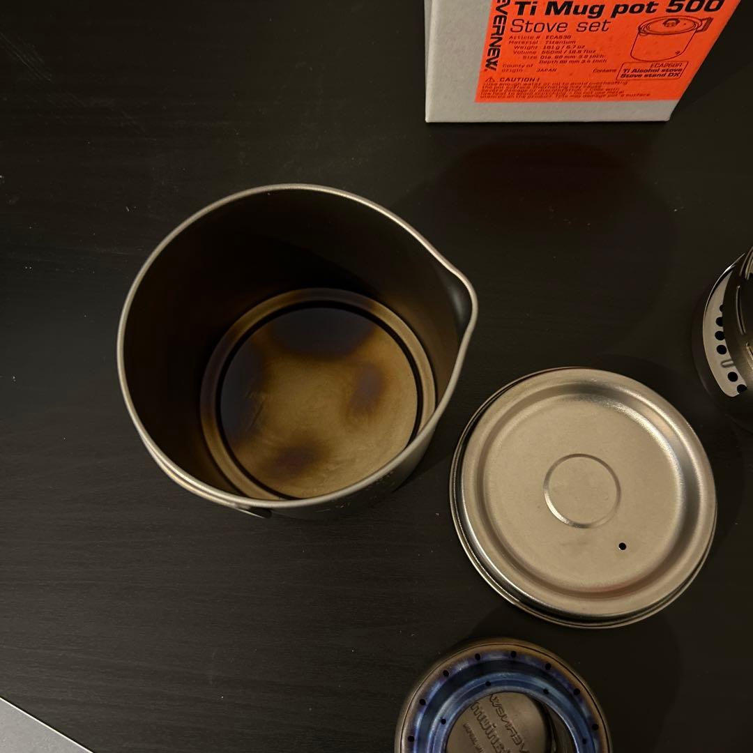 セールEVERNEW Ti Mug pot 500 ストーブセット ECA538