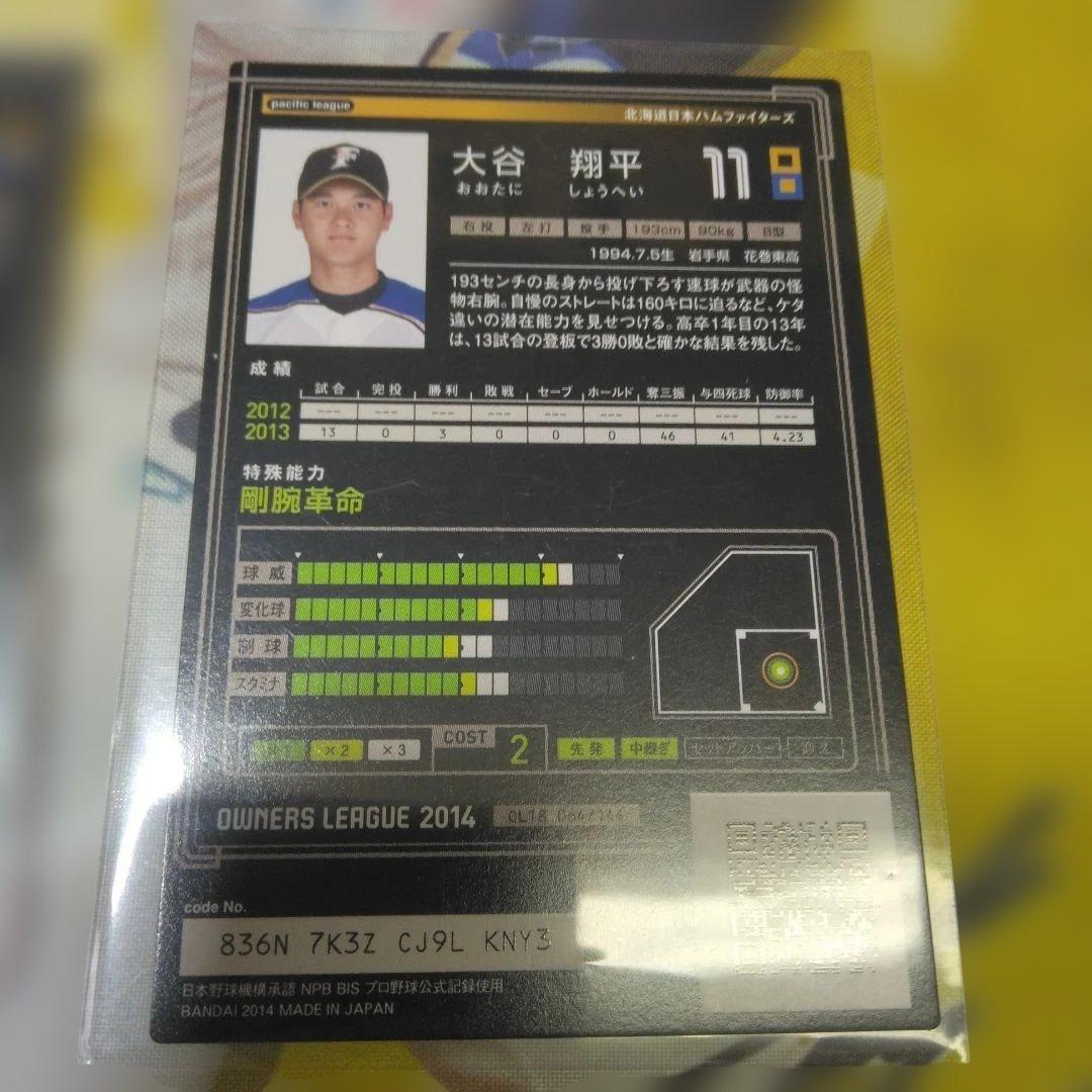 大谷翔平 2014オーナーズリーグトレーディングカードセット