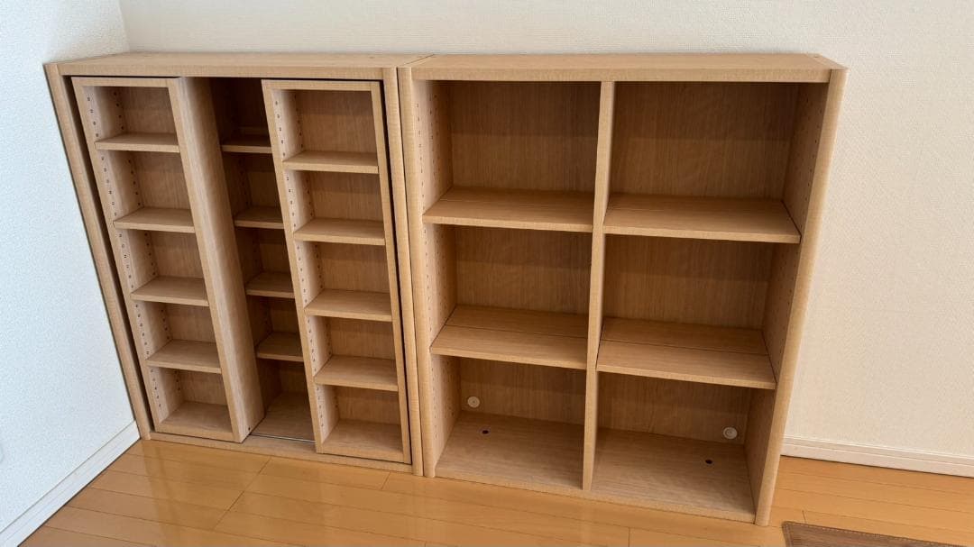 美品 大塚家具 書棚 オープン 小島工芸 90×110×30cm