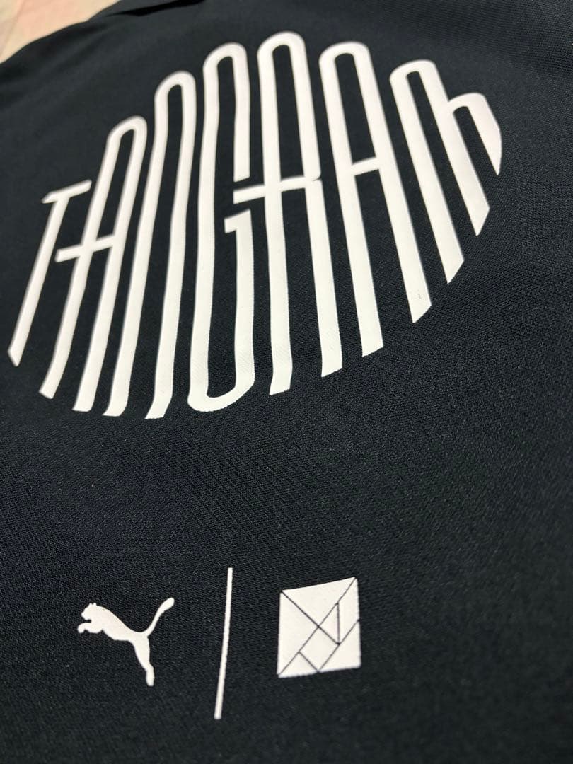 【定価14,300円・新品】プーマゴルフ シアサッカー ポロシャツ 黒 XL