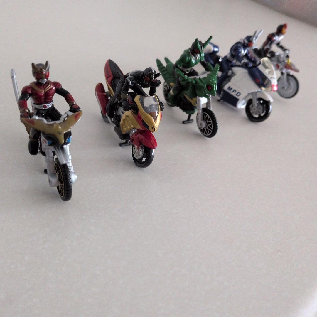 仮面ライダーキャラウィール バイク5体セット