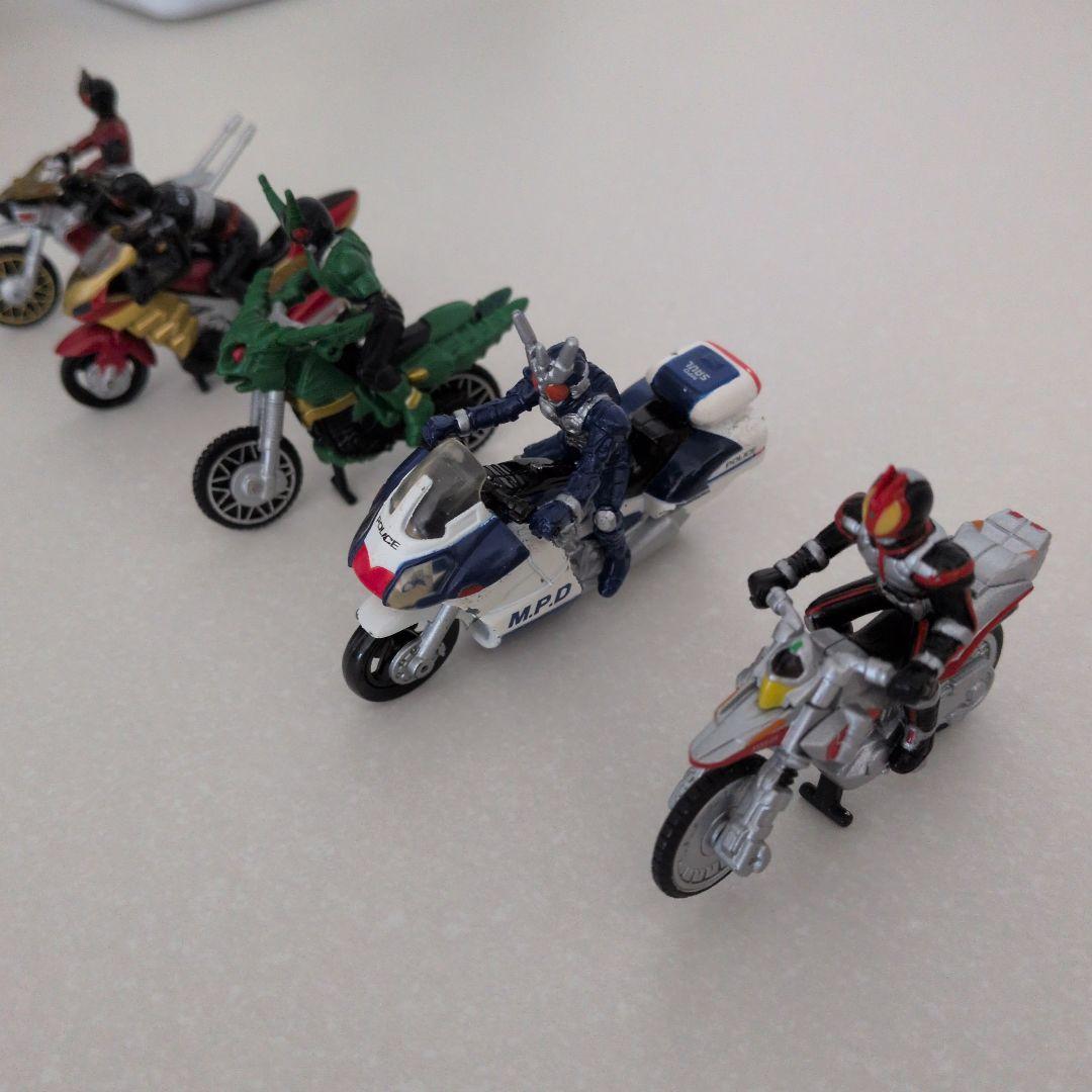 仮面ライダーキャラウィール バイク5体セット