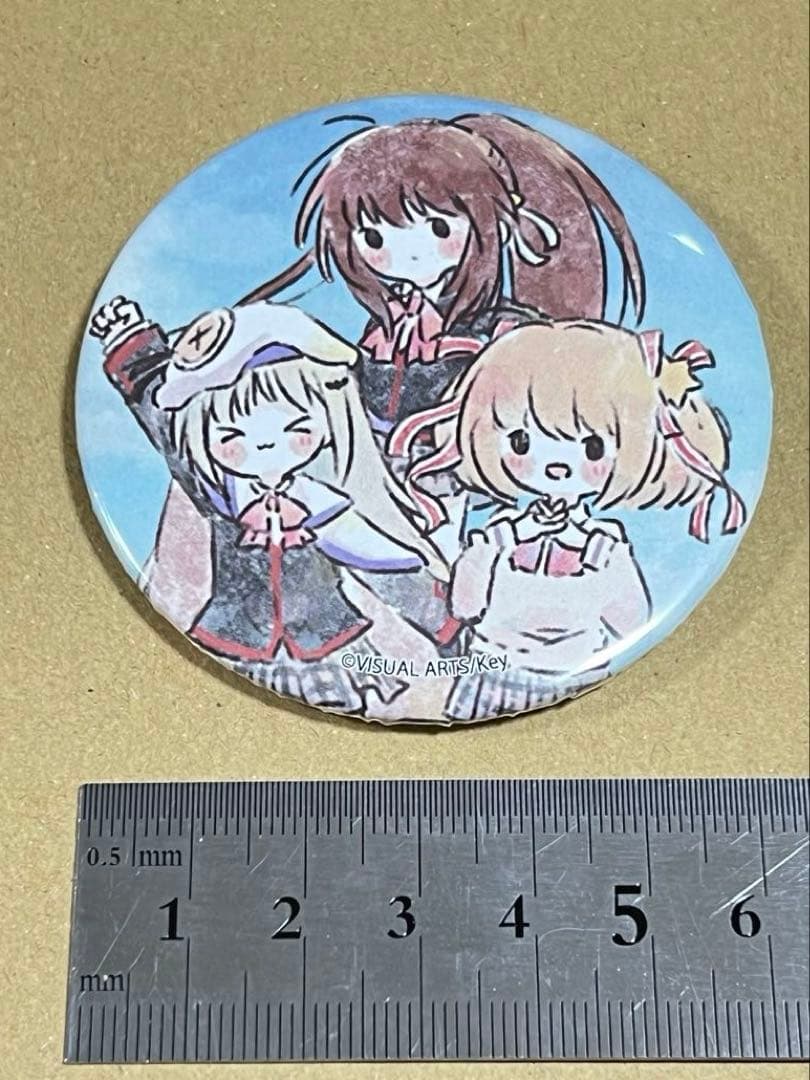 リトルバスターズ！　鈴＆小毬＆クドリャフカ　缶バッジ　1個