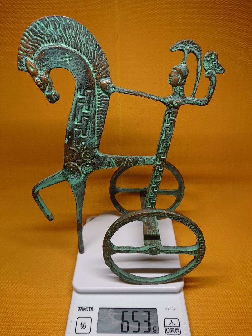 ビンテージ　人形　銅製　ブロンズ像　置物　インテリア　工芸品　美術品　A1163
