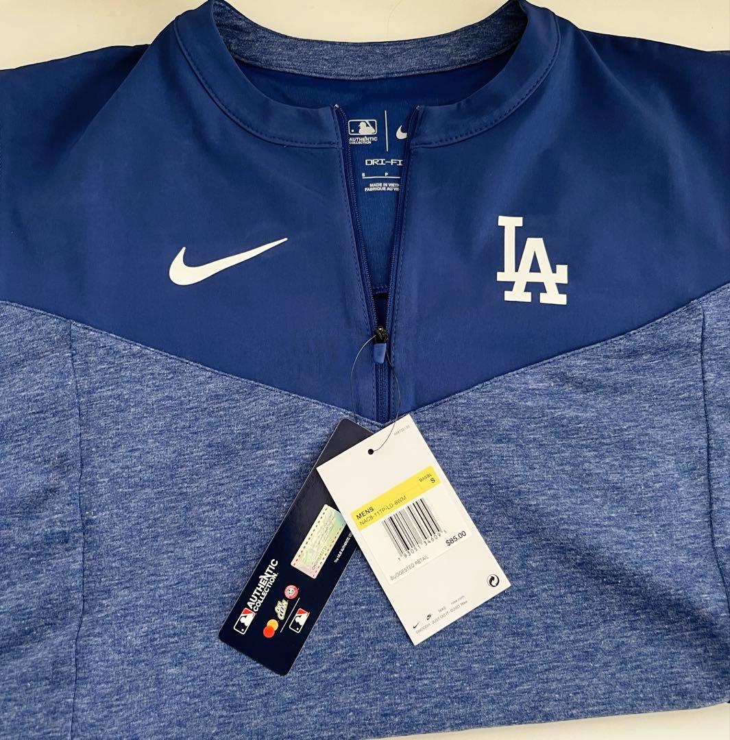 ドジャース ハーフジップ長袖シャツ 選手支給品 サイズS MLB正規品