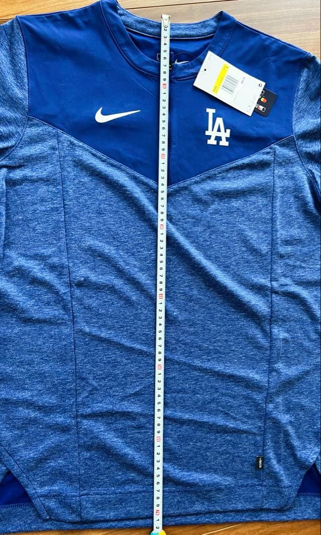 ドジャース ハーフジップ長袖シャツ 選手支給品 サイズS MLB正規品