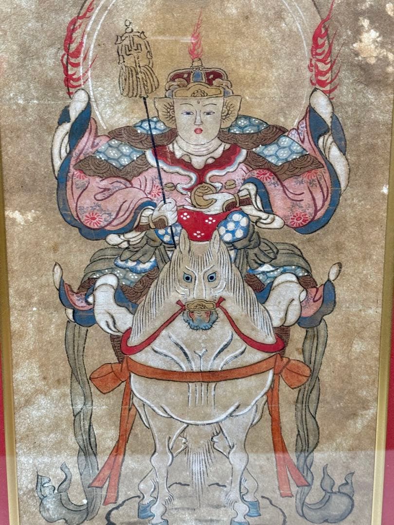 #勝軍地蔵 仏画 額装品