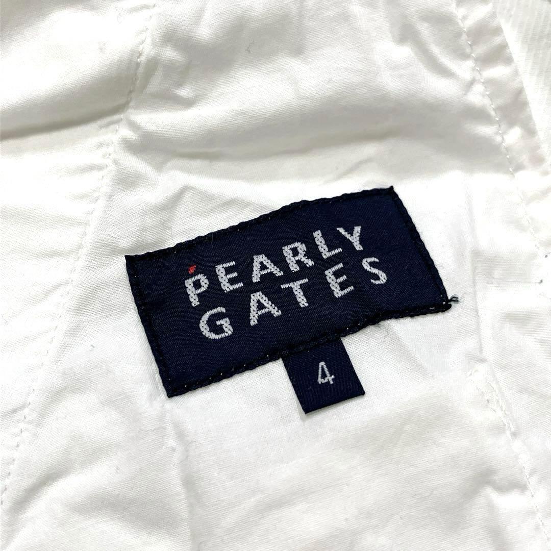 PEARLY GATES GOLF デニムパンツ　4 ストレッチ　白　ロゴ刺繍