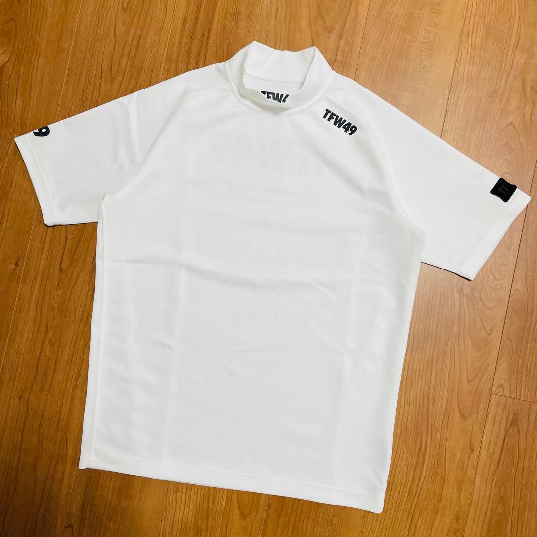 TFW49 モックネック　Tシャツ　ホワイト　4 junhashimoto