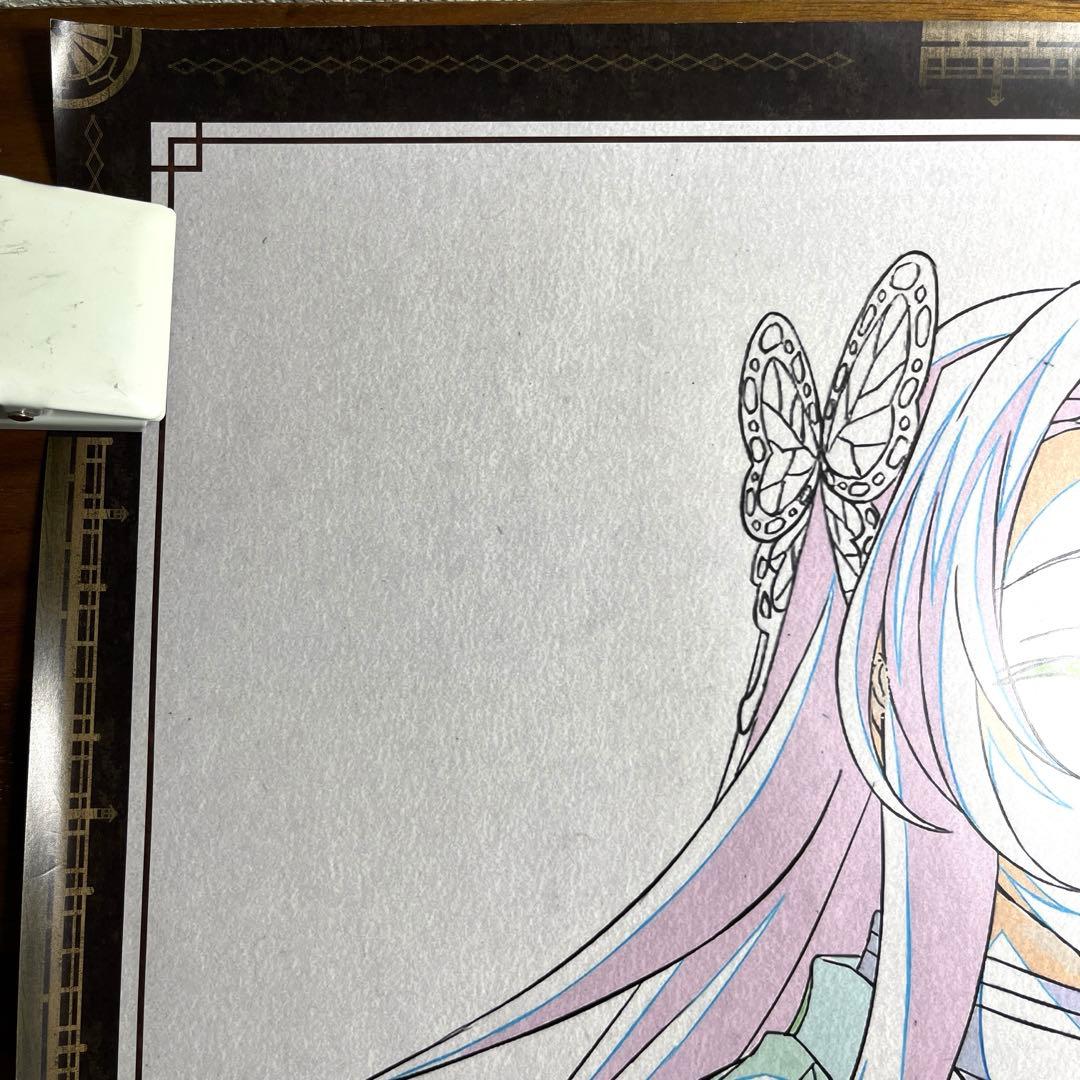 鬼滅の刃 お楽しみくじ Wチャンス 原画 ポスター 胡蝶しのぶ&カナエB