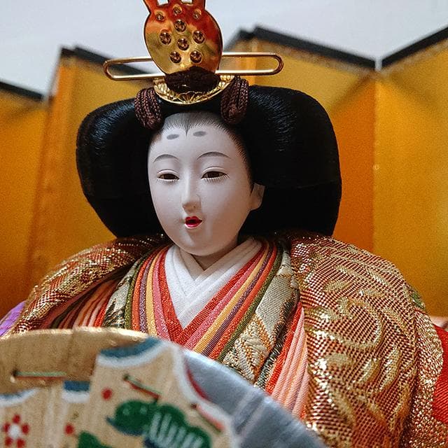 親王飾り 平安古典雛／京都西陣 菊流水鳳凰紋様 秀月 お雛様 ひな飾り 雛人形