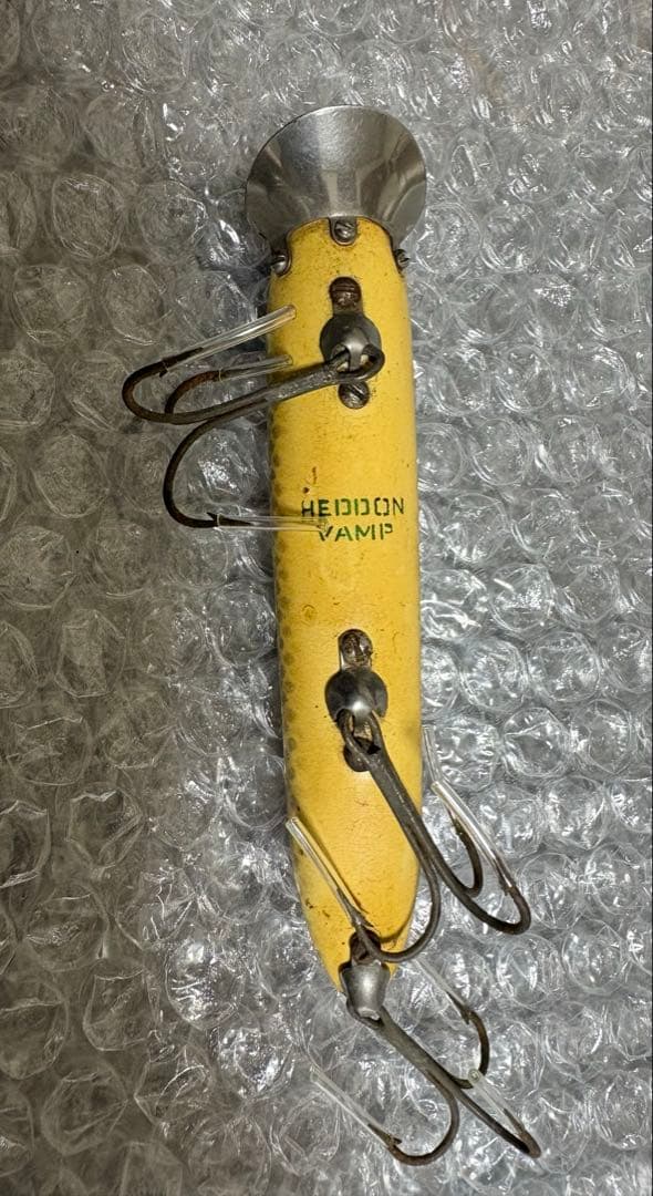 オールドヘドン　バンプスプーク　ウッド　金目　1950年代　HEDDON ルアー