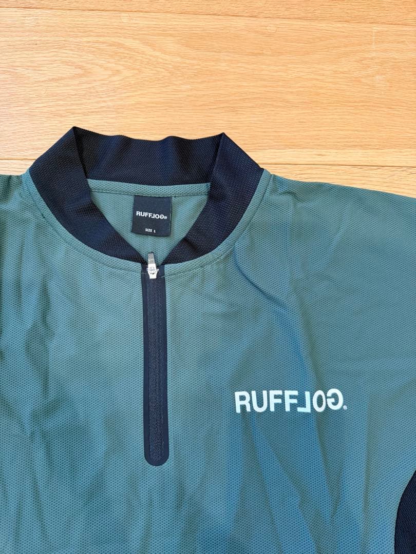 RUFFLOG 半袖 襟付きシャツ　カーキ