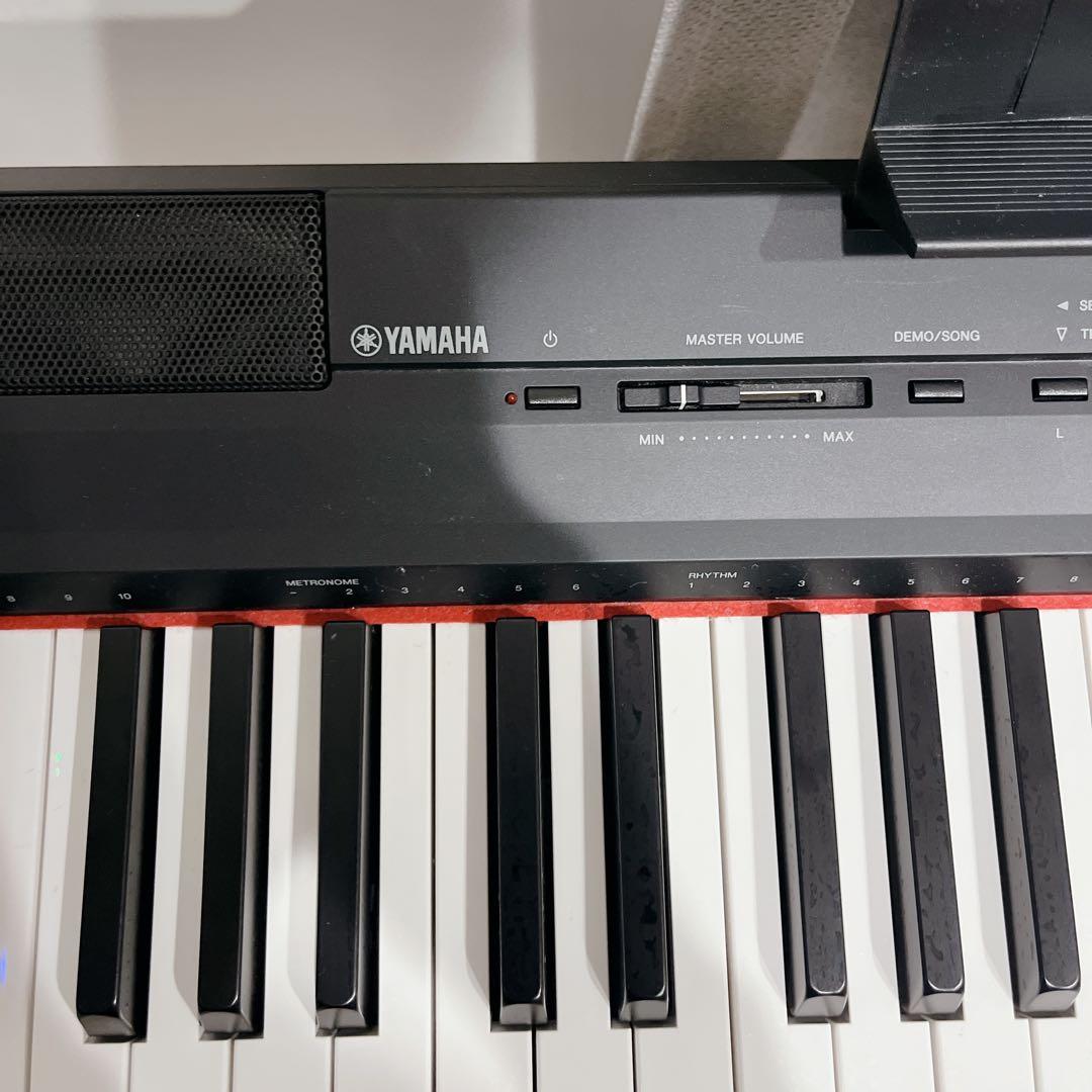 【美品】YAMAHA 電子ピアノ P-105 譜面台 スタンド フットペダル付き