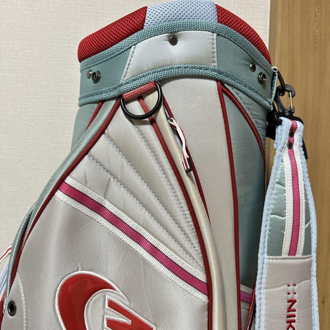 廃盤希少 NIKE GOLF キャディバッグ ライトブルー/ホワイト