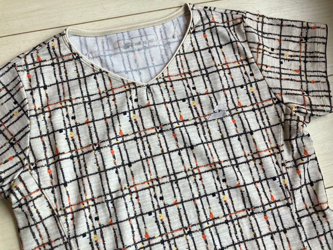 新品＊Babolatバボラ＊チェック柄のお洒落なテニスウェア上下セットアップ