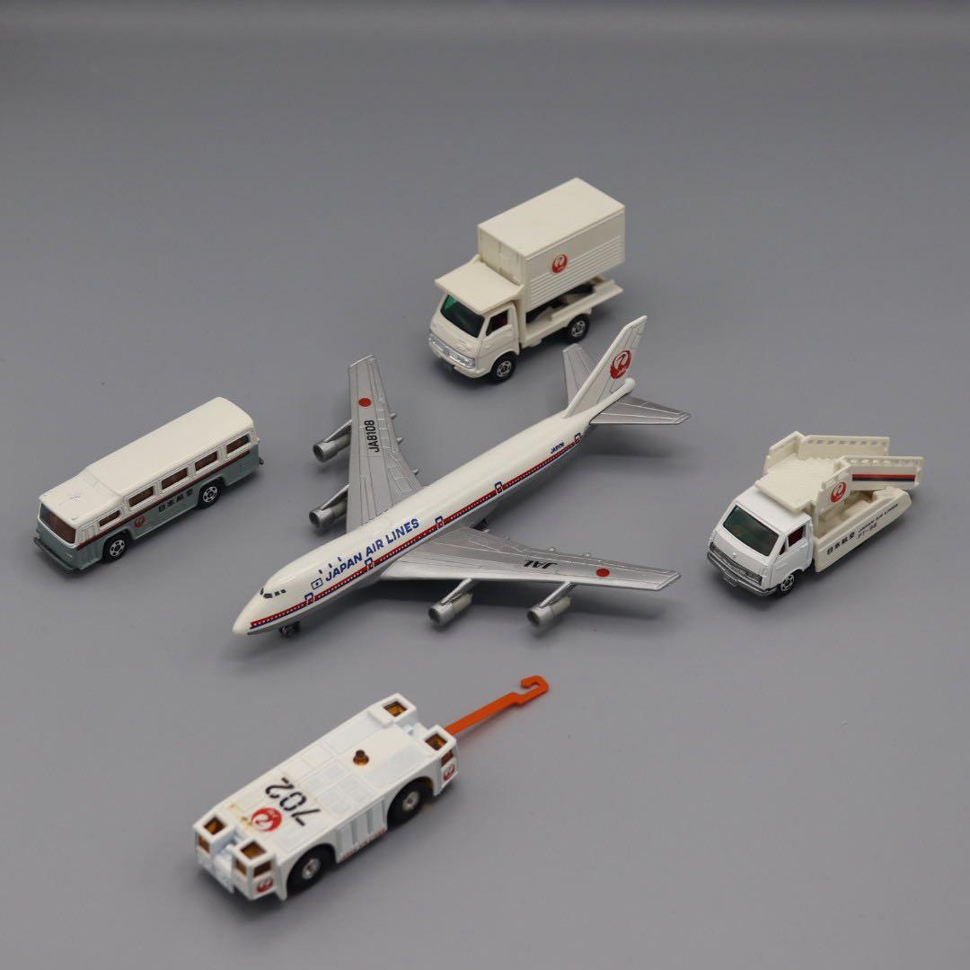 JAL 新空港セット ミニカー 5点　中古品