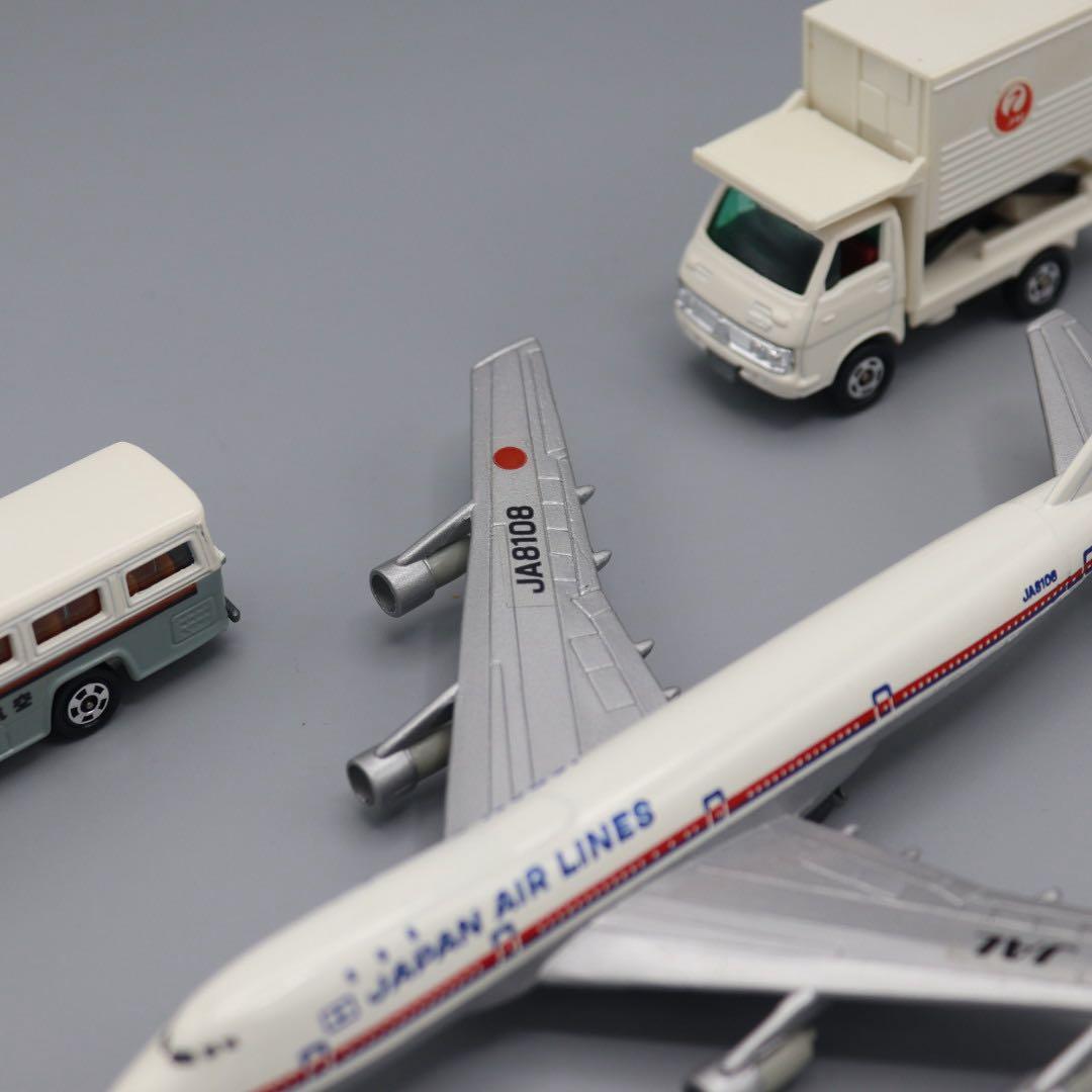 JAL 新空港セット ミニカー 5点　中古品
