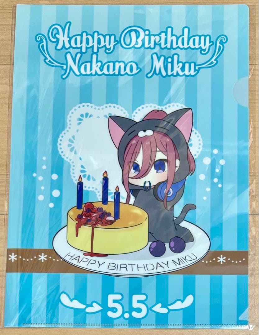 五等分の花嫁　あにまるっこ　クリアファイル 2020バースデーver.