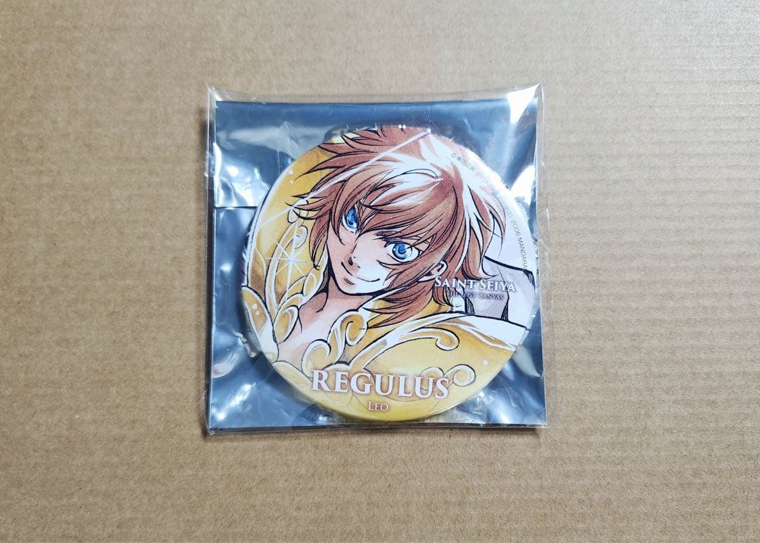 聖闘士星矢 THE LOST CANVAS 冥王神話缶バッジ レオ レグルス
