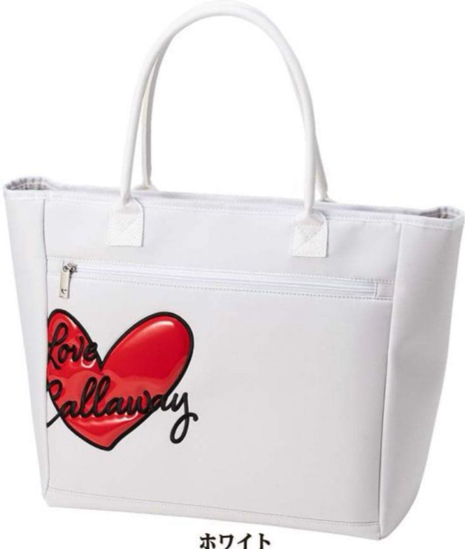 新品 タグ付き ホワイト キャロウェイ LOVE Tote 25 バッグ トート