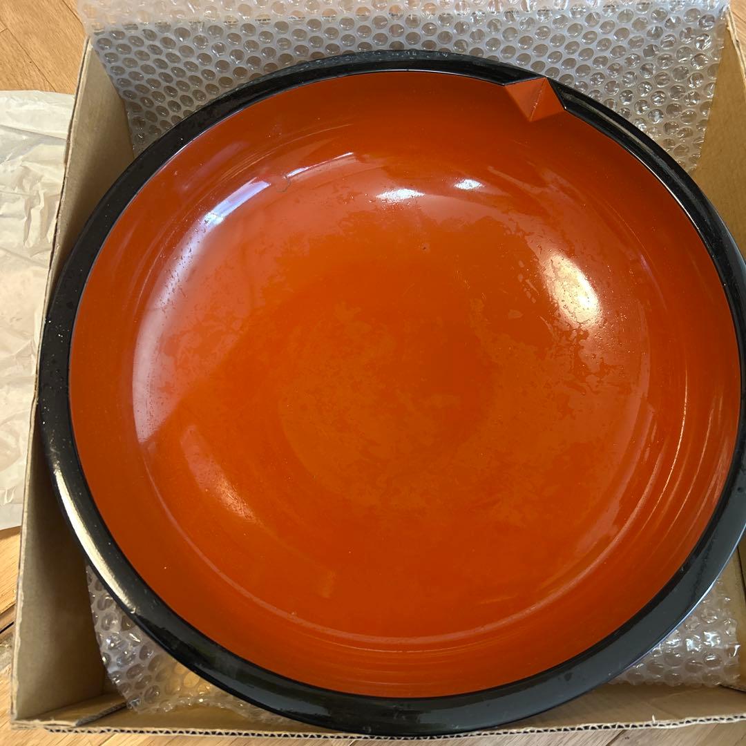 そばこね鉢　漆工芸品