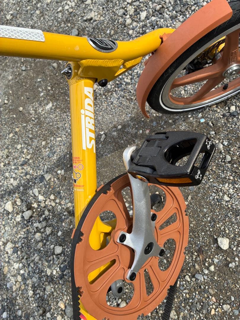 送料込　ストライダ　自転車　イエロー　美品　strida5