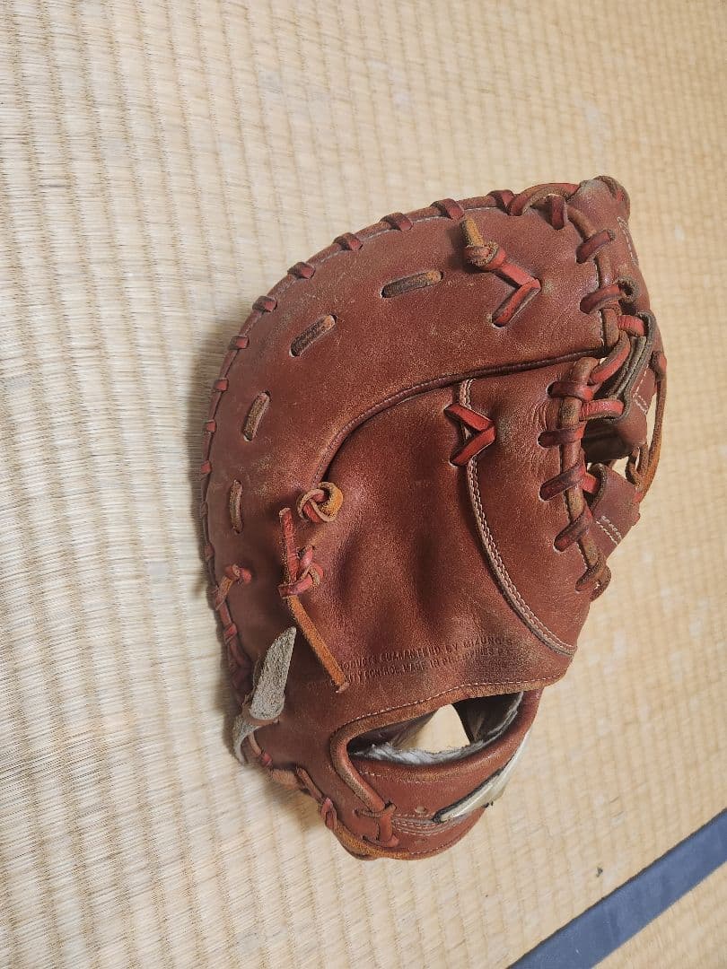 ミズノ　少年軟式野球グローブ ファーストミット茶色