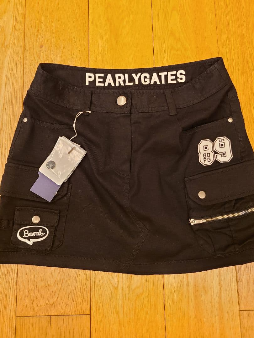 最終値下げ【タグ付き 新品】☆PEARLY GATESゴルフスカート ブラック☆