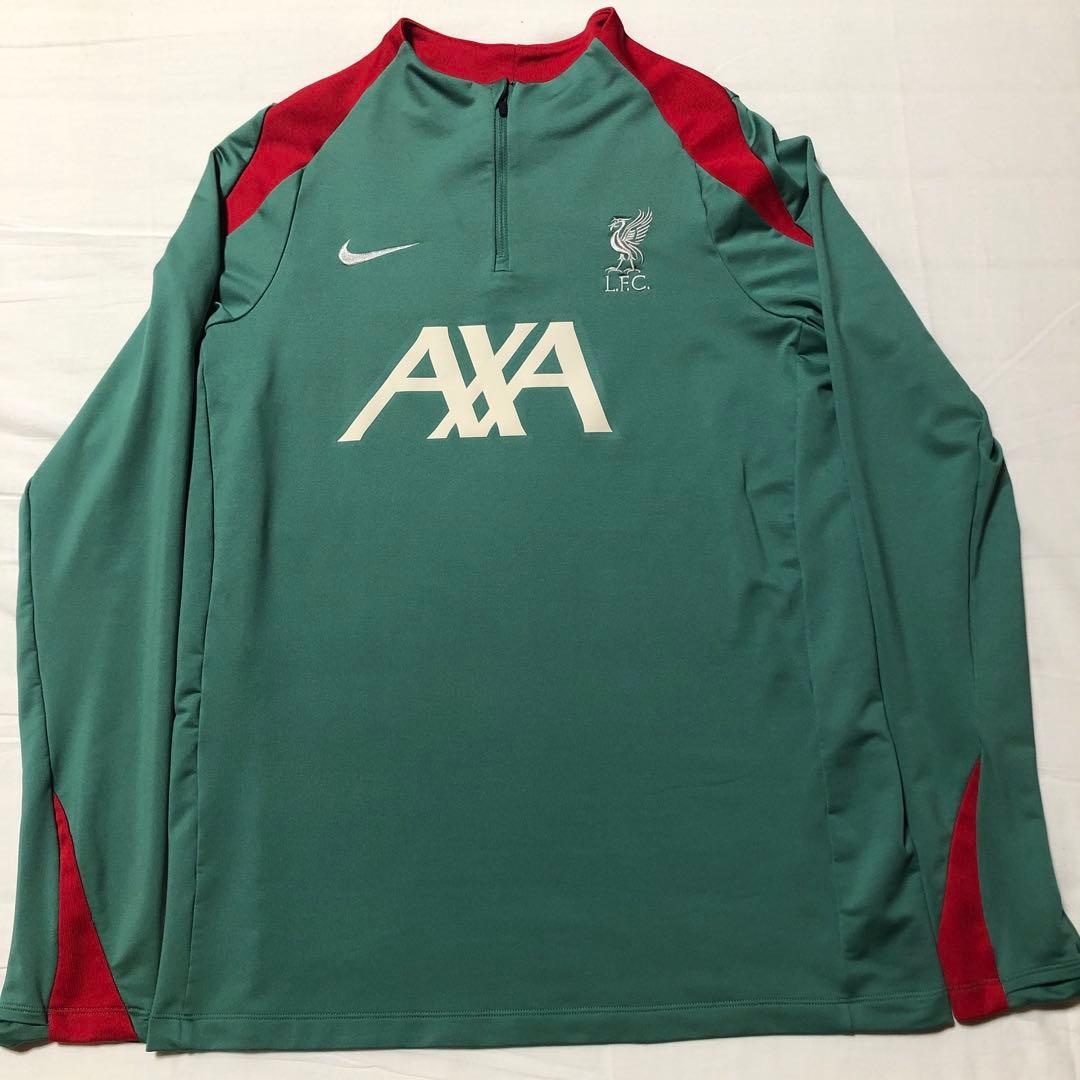 リバプールFC Nike ハーフジップジャージ グリーン　リヴァプール