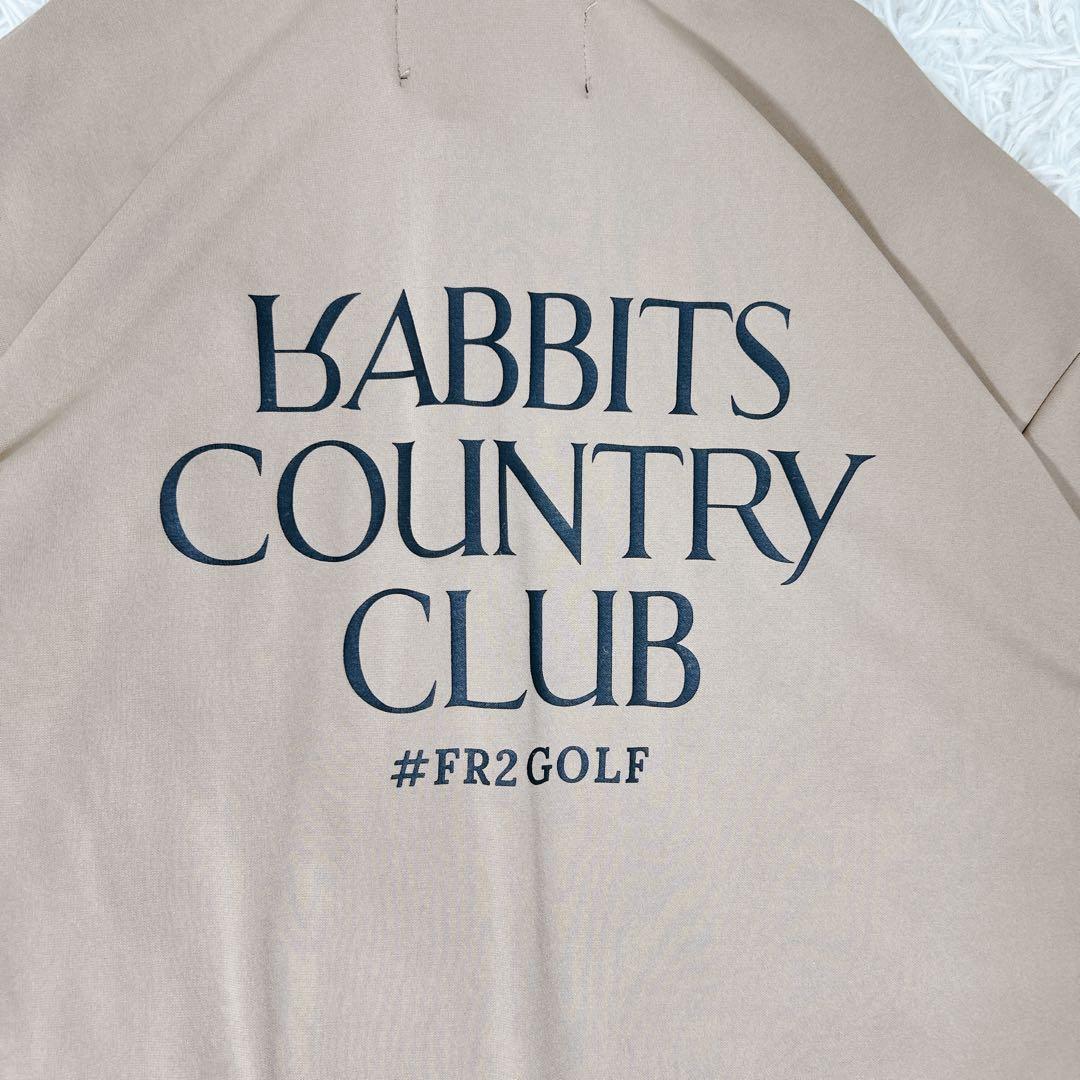 FR2 GOLF ドライポロ M ベージュ 人気モデル　ゴルフ　ロゴ　うさぎ