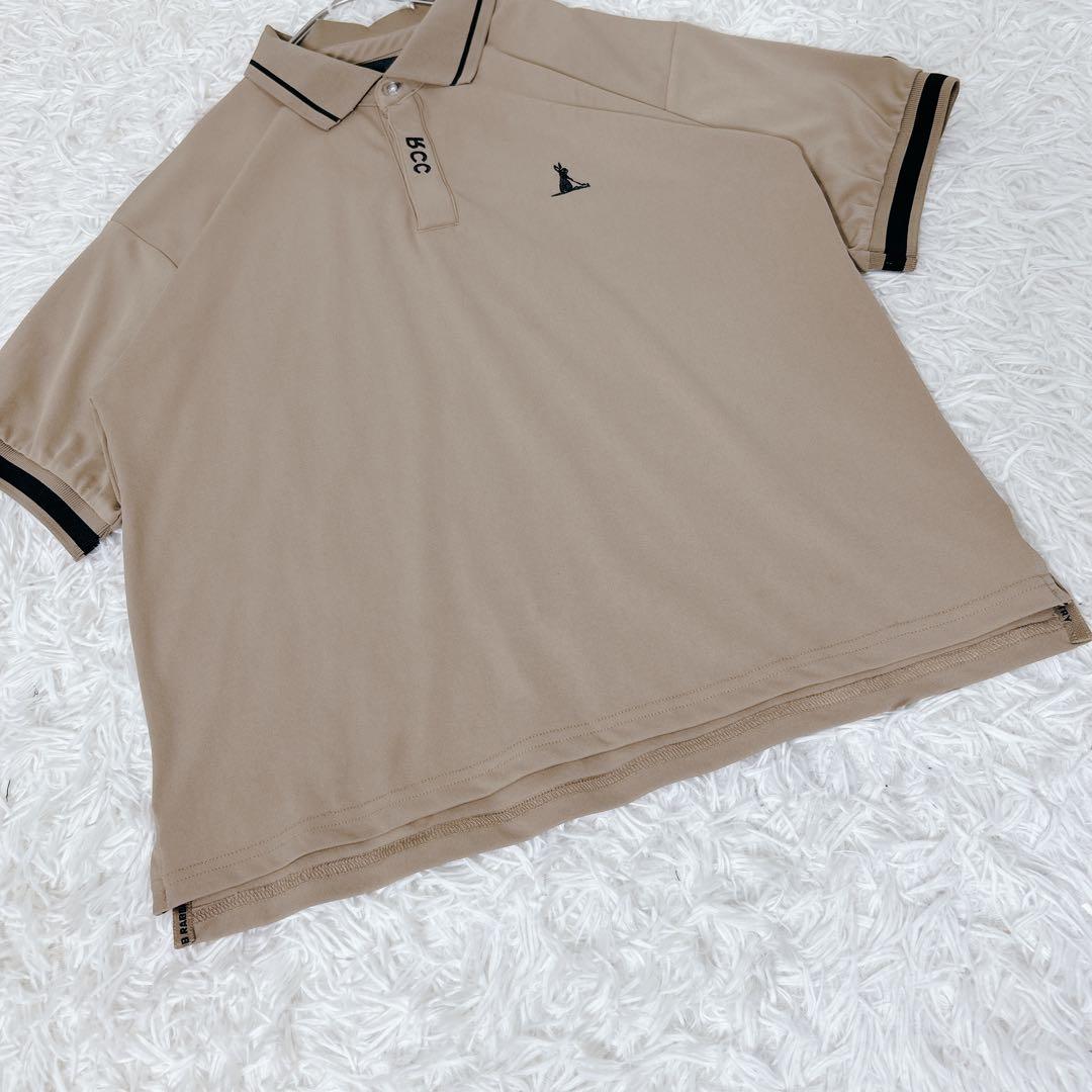 FR2 GOLF ドライポロ M ベージュ 人気モデル　ゴルフ　ロゴ　うさぎ