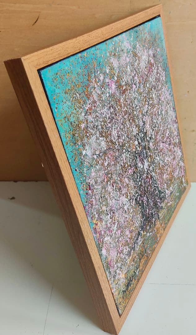 油絵混合技法 金春爛漫 洋画家　池畠 史幸　新作真筆画