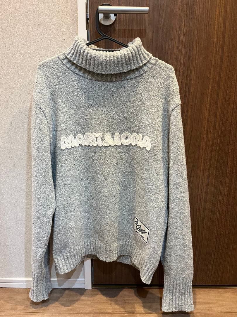 MARK&LONA オーバーニット　ミックスヤーンタートル　ニット　高級品