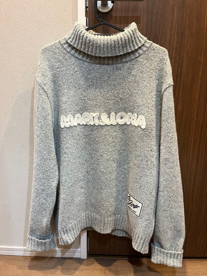 MARK&LONA オーバーニット　ミックスヤーンタートル　ニット　高級品