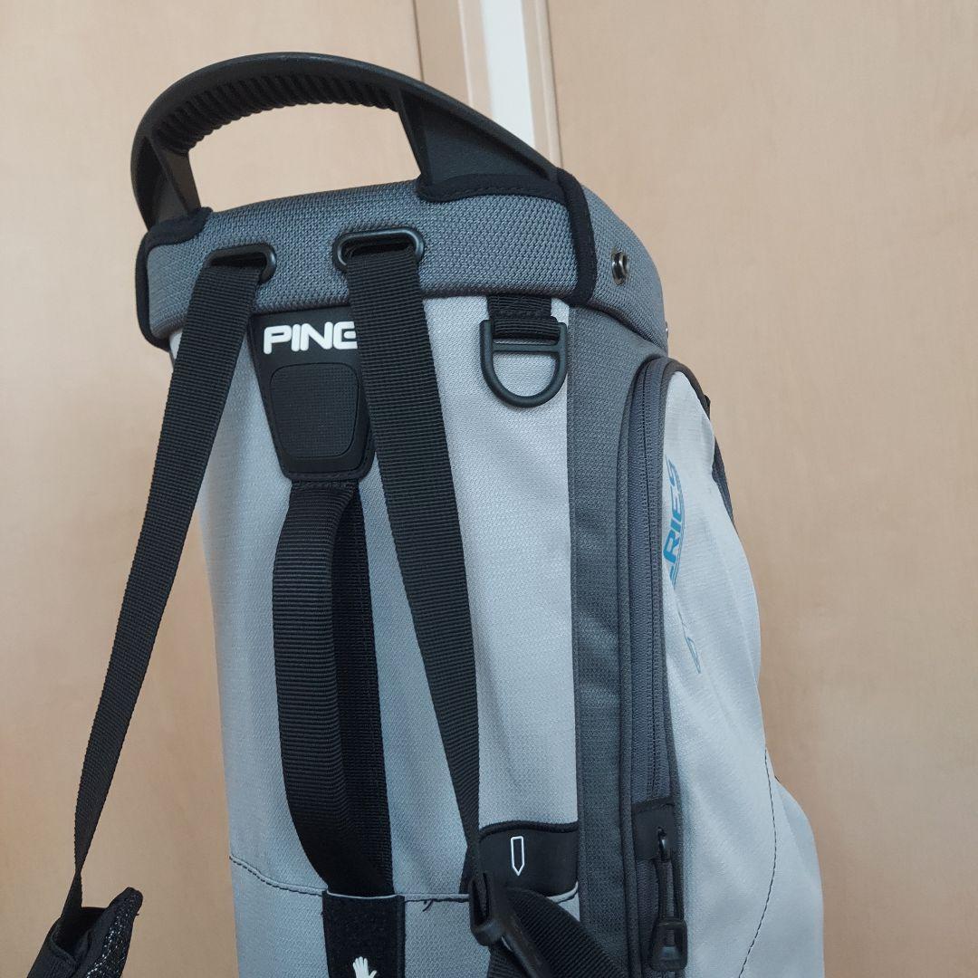 PING ピン キャディバッグ 軽量 スタンド グレー/ブルー ★良品