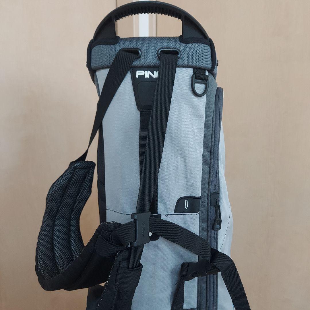 PING ピン キャディバッグ 軽量 スタンド グレー/ブルー ★良品