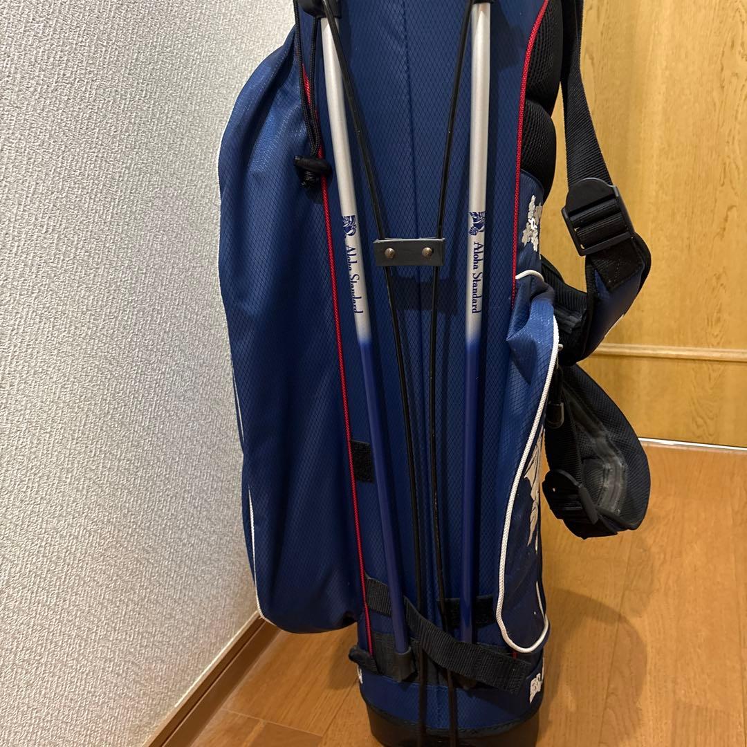 アロハ・スタンダード　希少スタンド付きキャディバッグ ネイビー