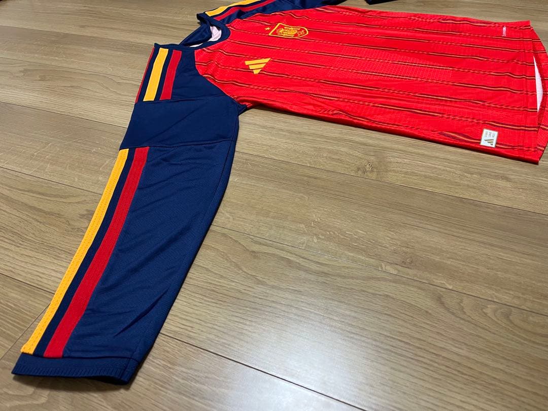 【長袖】⑤2026 スペイン代表 ホーム ユニフォームL 新品