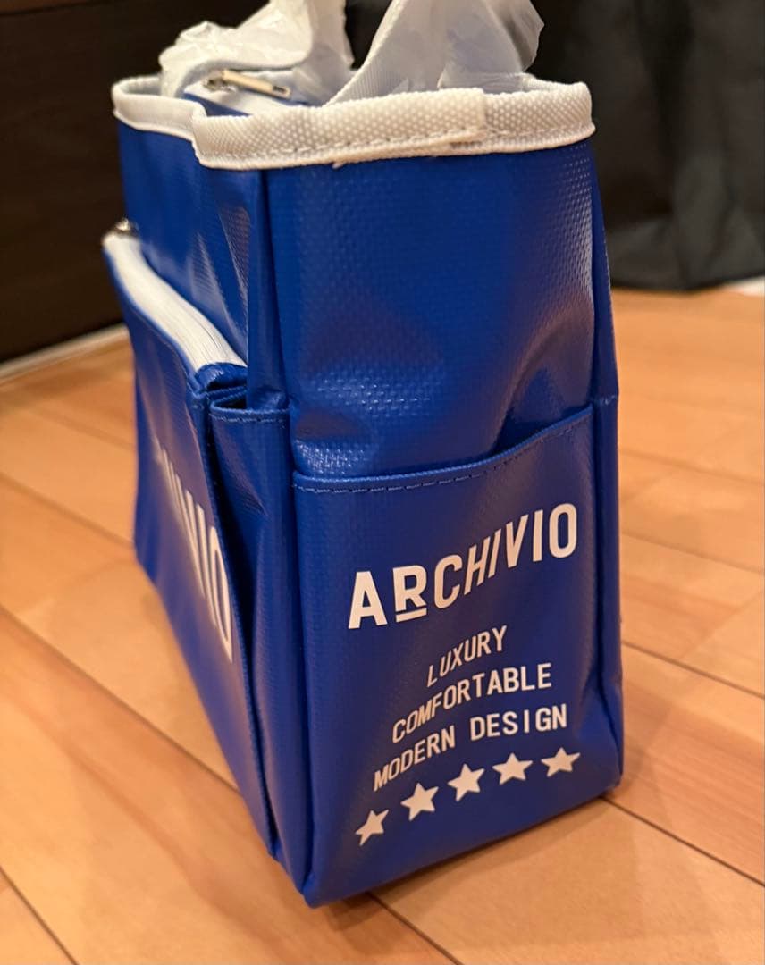新品タグ付き未使用　ARCHIVIO ゴルフバッグ 青　カートバック