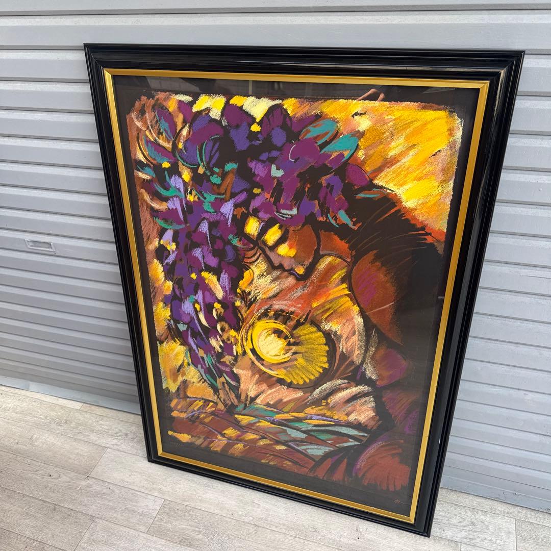 シルクスクリーン　ミクスドメディア　セリグラフ　全ての花　絵