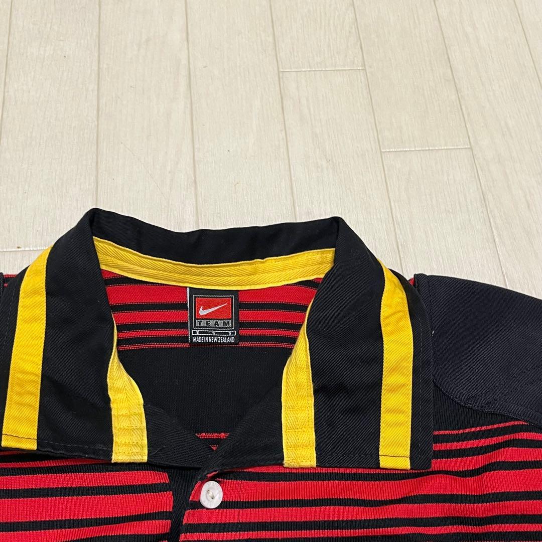 か12★ NIKE CRFU ラガーシャツ ポロシャツ ラグビーシャツ ブラック