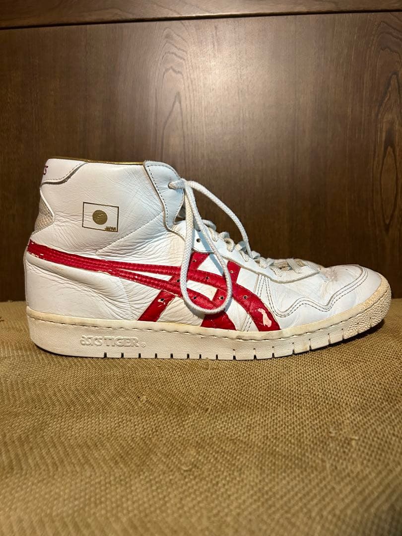 廃盤　ASICS ファブレ　ジャパンL 28cm 白赤　三井寿