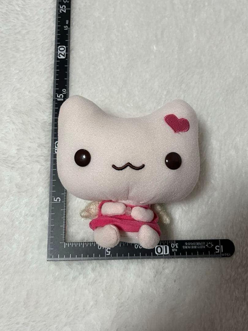 しあわせにゃんこ　サンエックス　ぬいぐるみ　石付き　平成レトロ