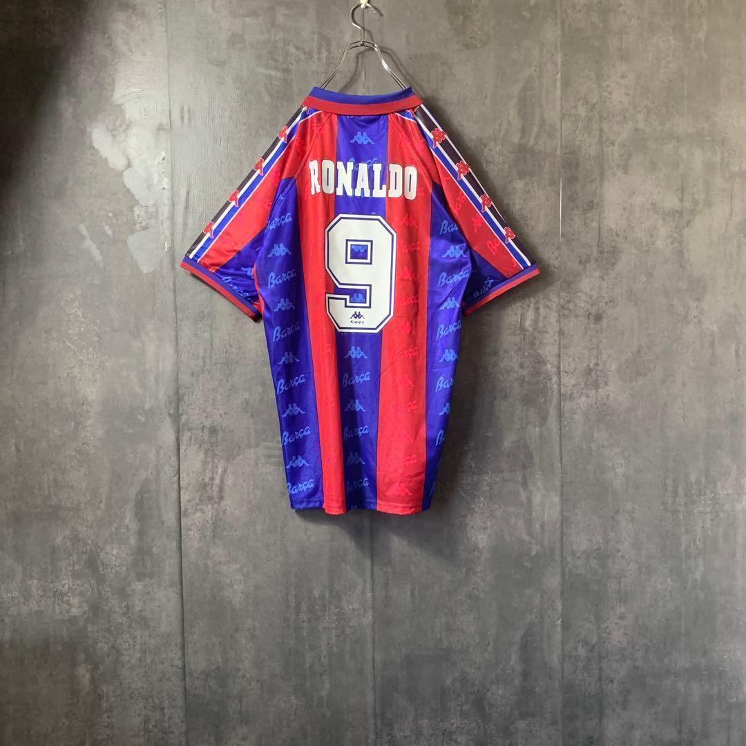【★ロナウド】 カッパ バルセロナ 90s ユニフォーム 9番 2XL 人気商品