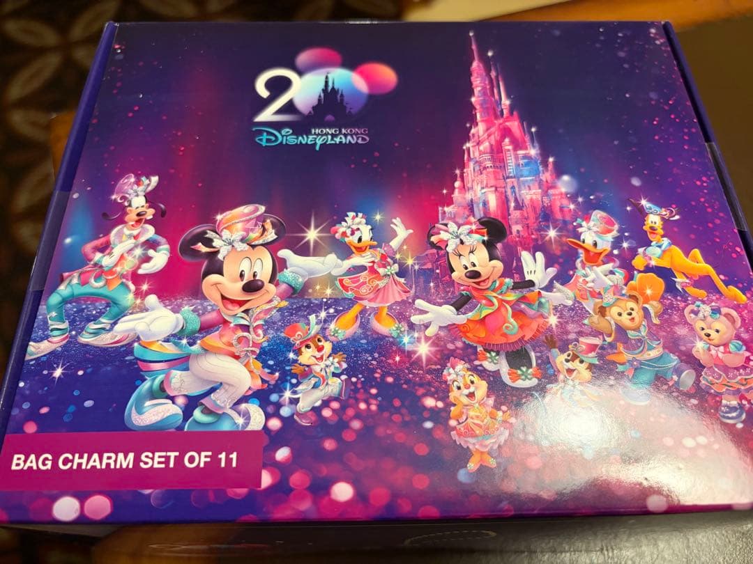 香港ディズニーランド　ネームタグ　バッグチャーム